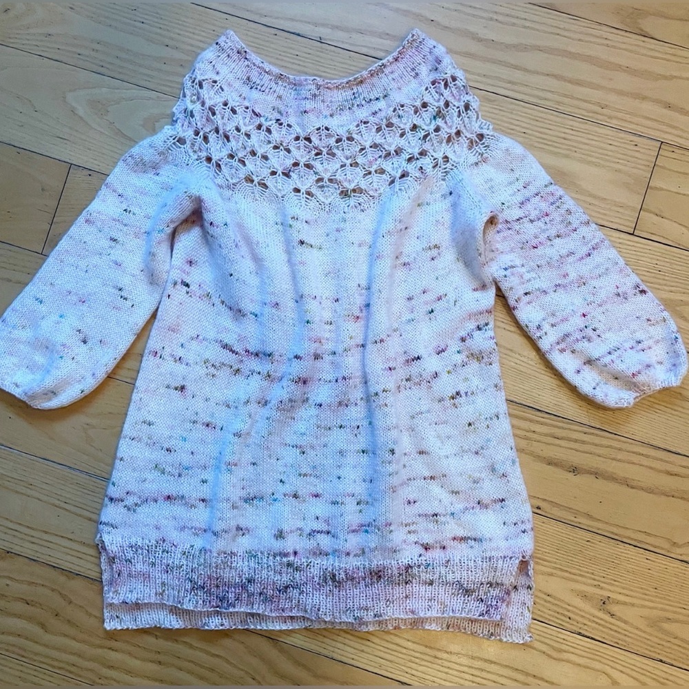HAND KNIT MERINO + MOHAIR SWEATER